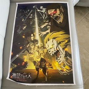 Attack on Titan Season 4 anime canvas print decor unframed 17”x25"